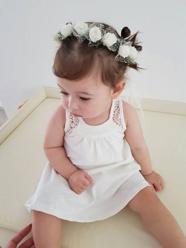 Minene Φόρεμα Ροζ με Δαντέλα