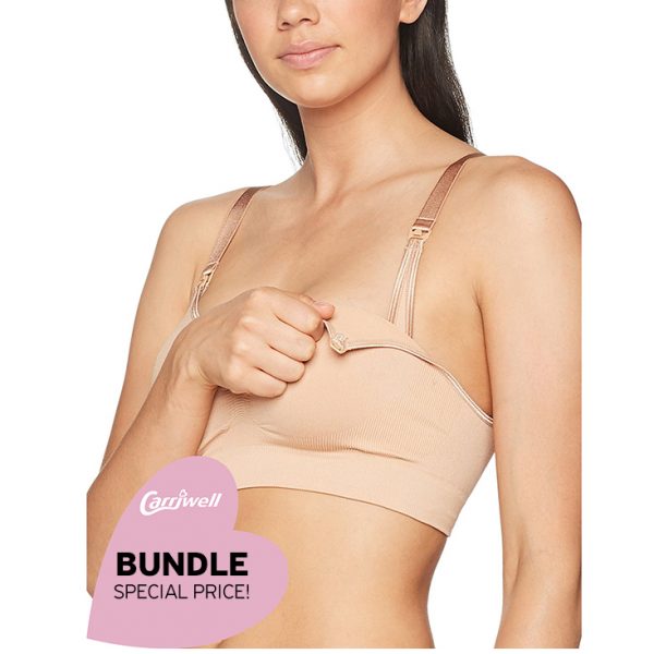Carriwell Σουτιέν Θηλασμού Χωρίς Ραφές Bundle x2